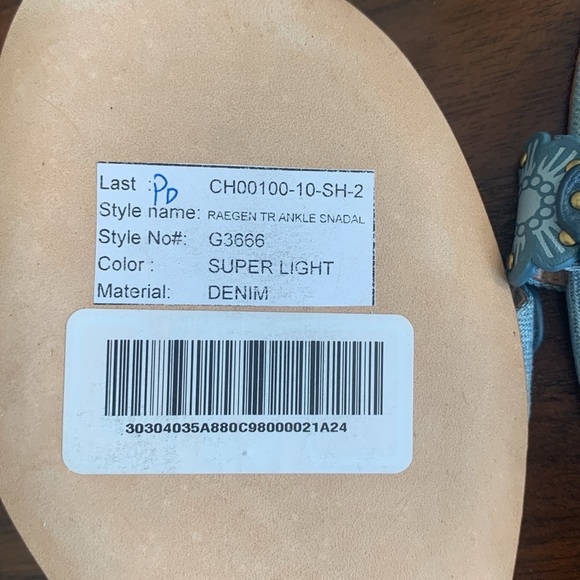 Coach sandals denim leather floral style - Picture 3 of 3